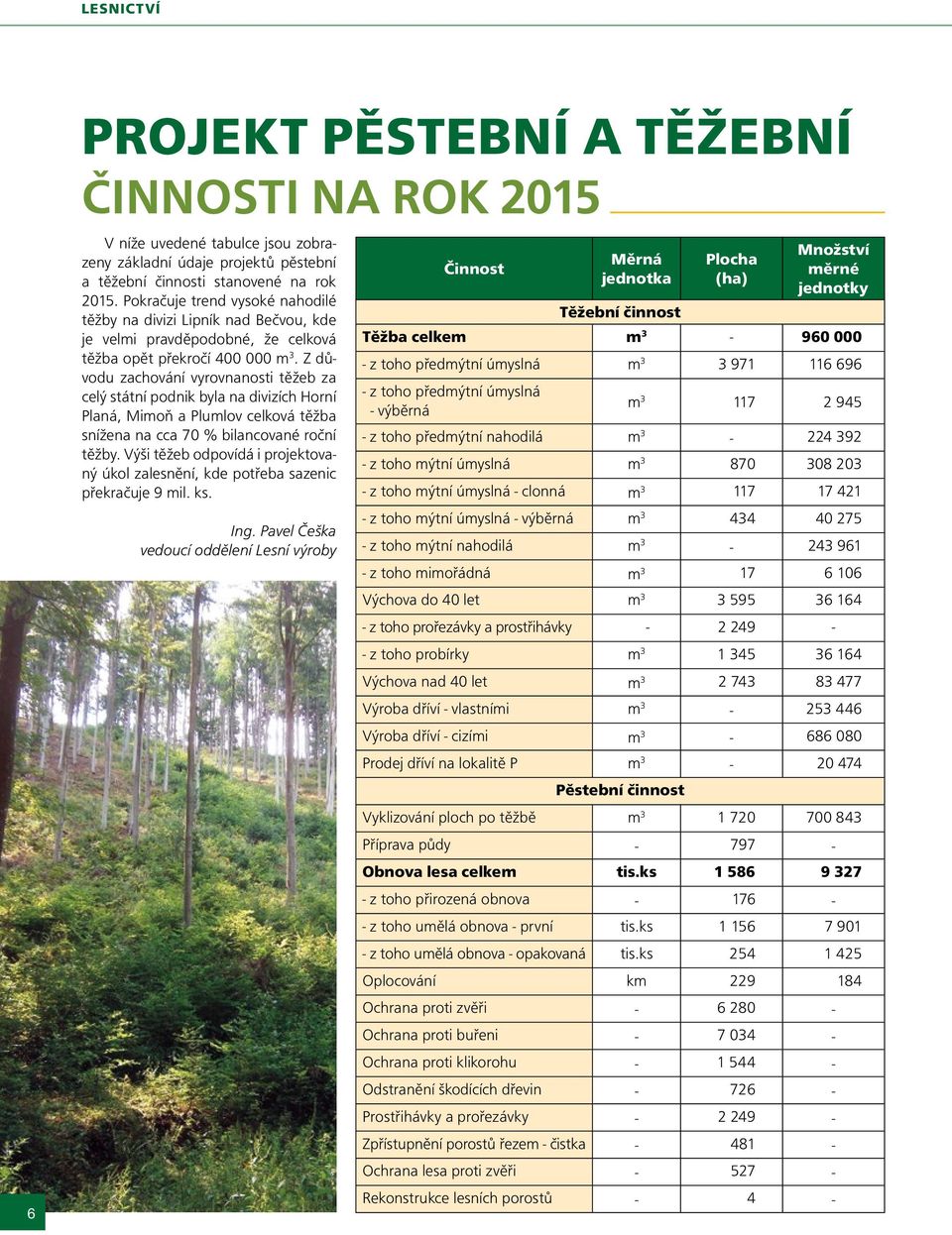 Z důvodu zachování vyrovnanosti těžeb za celý státní podnik byla na divizích Horní Planá, Mimoň a Plumlov celková těžba snížena na cca 70 % bilancované roční těžby.