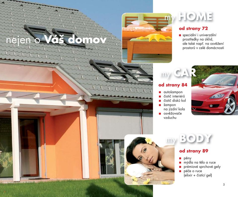 na osvěžení prostorů v celé domácnosti my CAR od strany 84 autošampon čistič interiérů