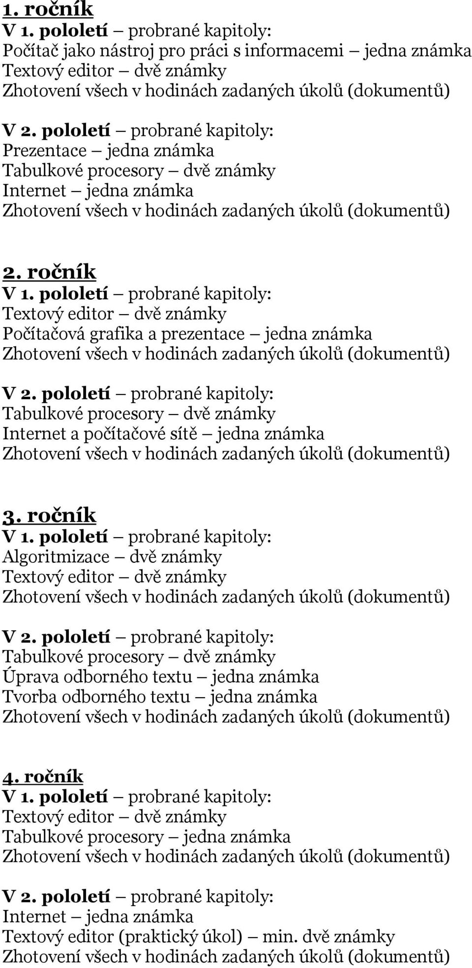 známka 3.