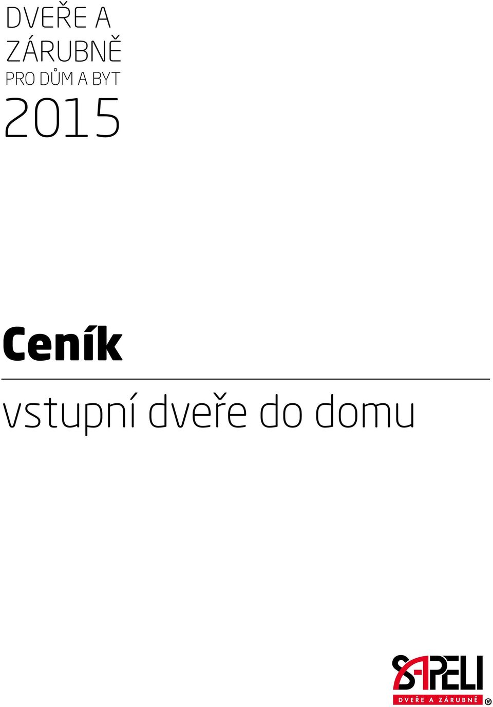 2015 Ceník