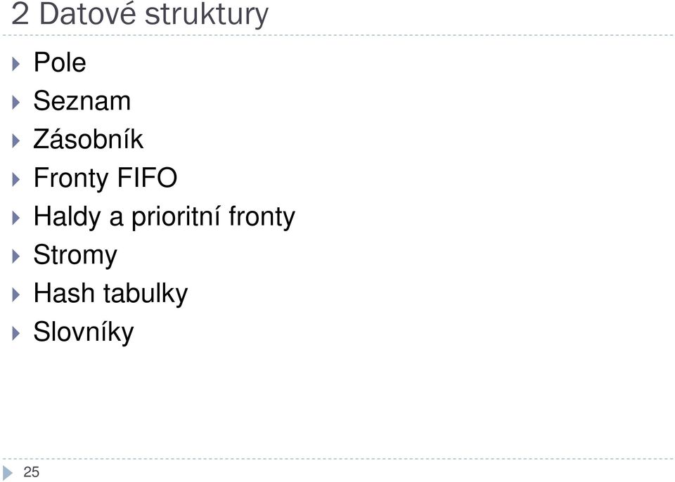 prioritní fronty