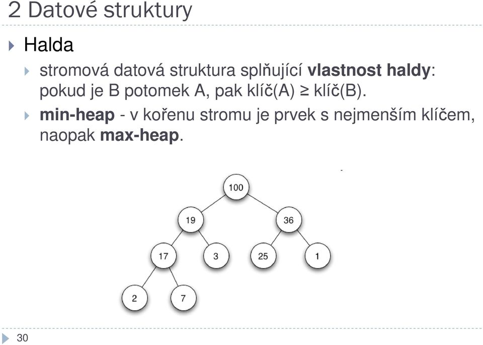 klíč(a) klíč(b).