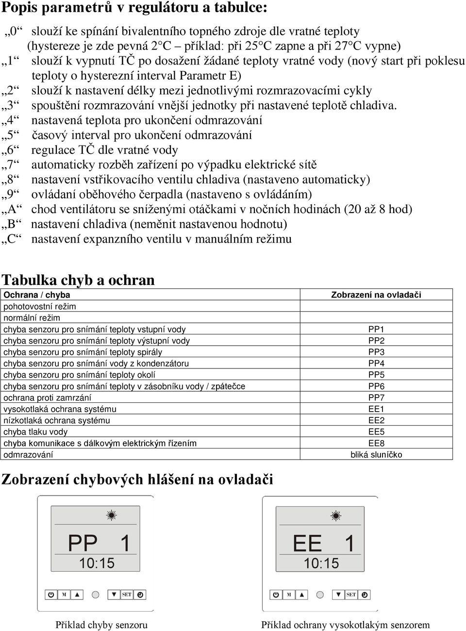 vnější jednotky při nastavené teplotě chladiva.