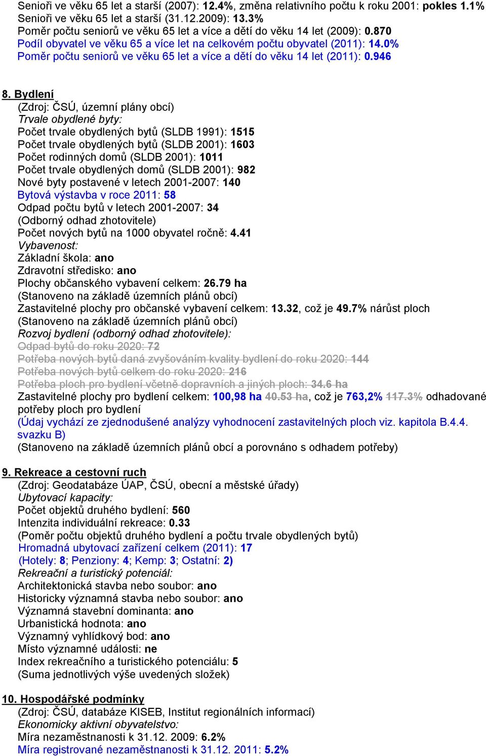 0% Poměr počtu seniorů ve věku 65 let a více a dětí do věku 14 let (2011): 0.946 8.