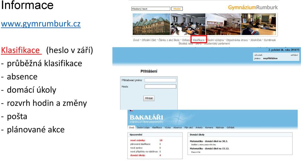 průběžná klasifikace - absence -