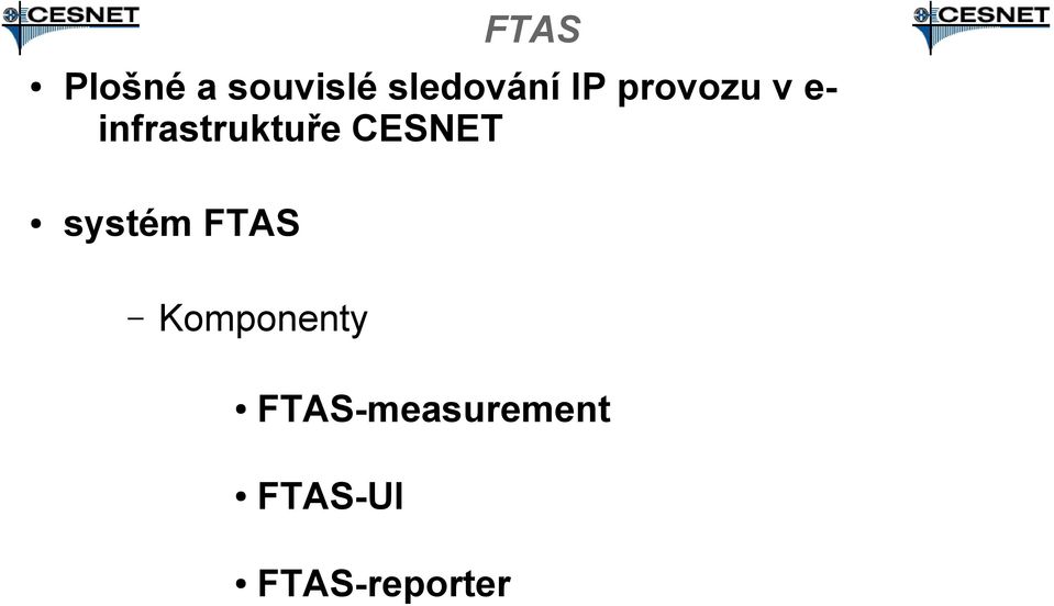 einfrastruktuře CESNET