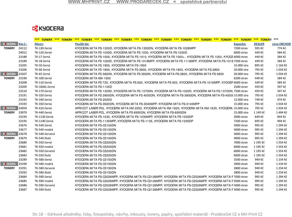 MITA FS 1030D, KYOCERA MITA FS 1030, KYOCERA MITA FS-1030D 6000 stran 449 Kč 584 Kč 23188 TK-17 černá KYOCERA MITA FS-1000, KYOCERA MITA FS 1010, KYOCERA MITA FS 1000+, KYOCERA MITA FS 1050, KYOCE