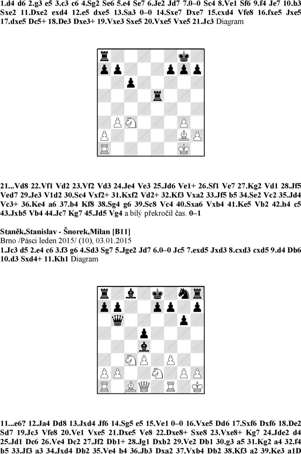 Kg2 Vd1 28.Jf5 Ved7 29.Je3 V1d2 30.Sc4 Vxf2+ 31.Kxf2 Vd2+ 32.Kf3 Vxa2 33.Jf5 b5 34.Se2 Vc2 35.Jd4 Vc3+ 36.Ke4 a6 37.b4 Kf8 38.Sg4 g6 39.Sc8 Vc4 40.Sxa6 Vxb4 41.Ke5 Vb2 42.h4 c5 43.Jxb5 Vb4 44.