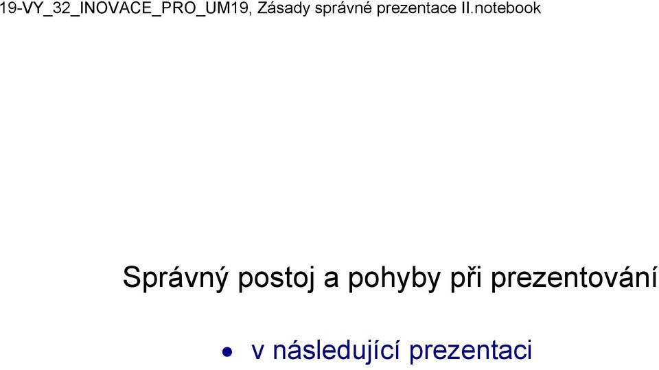 prezentování v