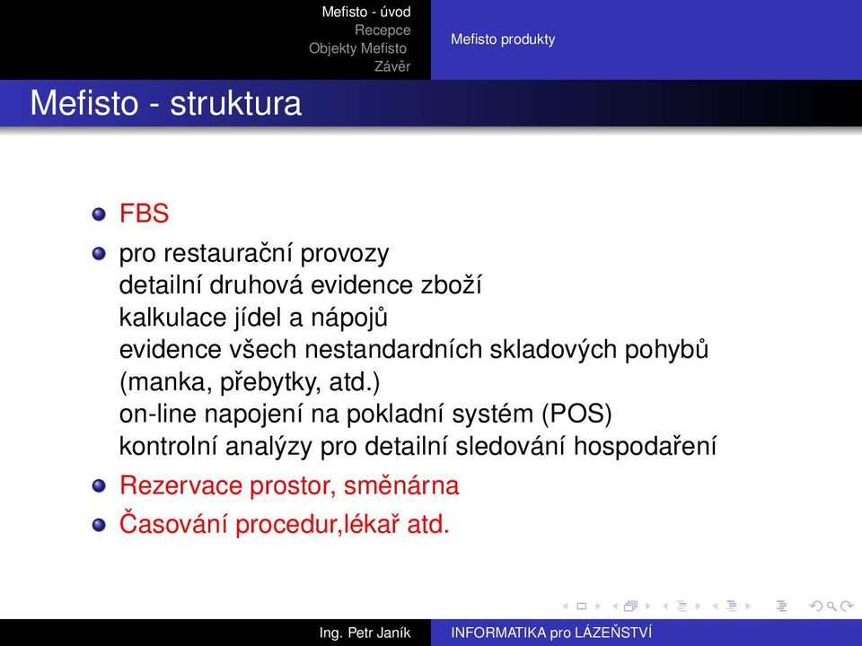 pohybů (manka, přebytky, atd.