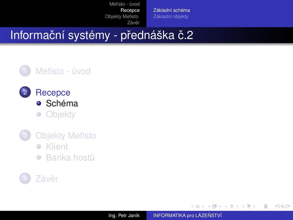 Informační systémy -