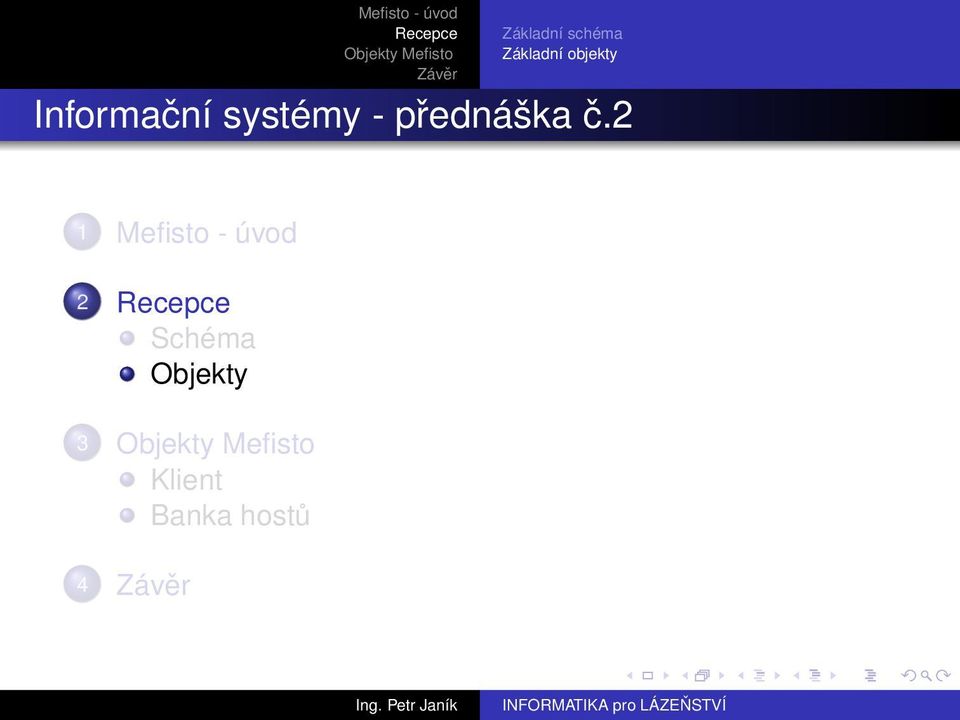 Informační systémy -