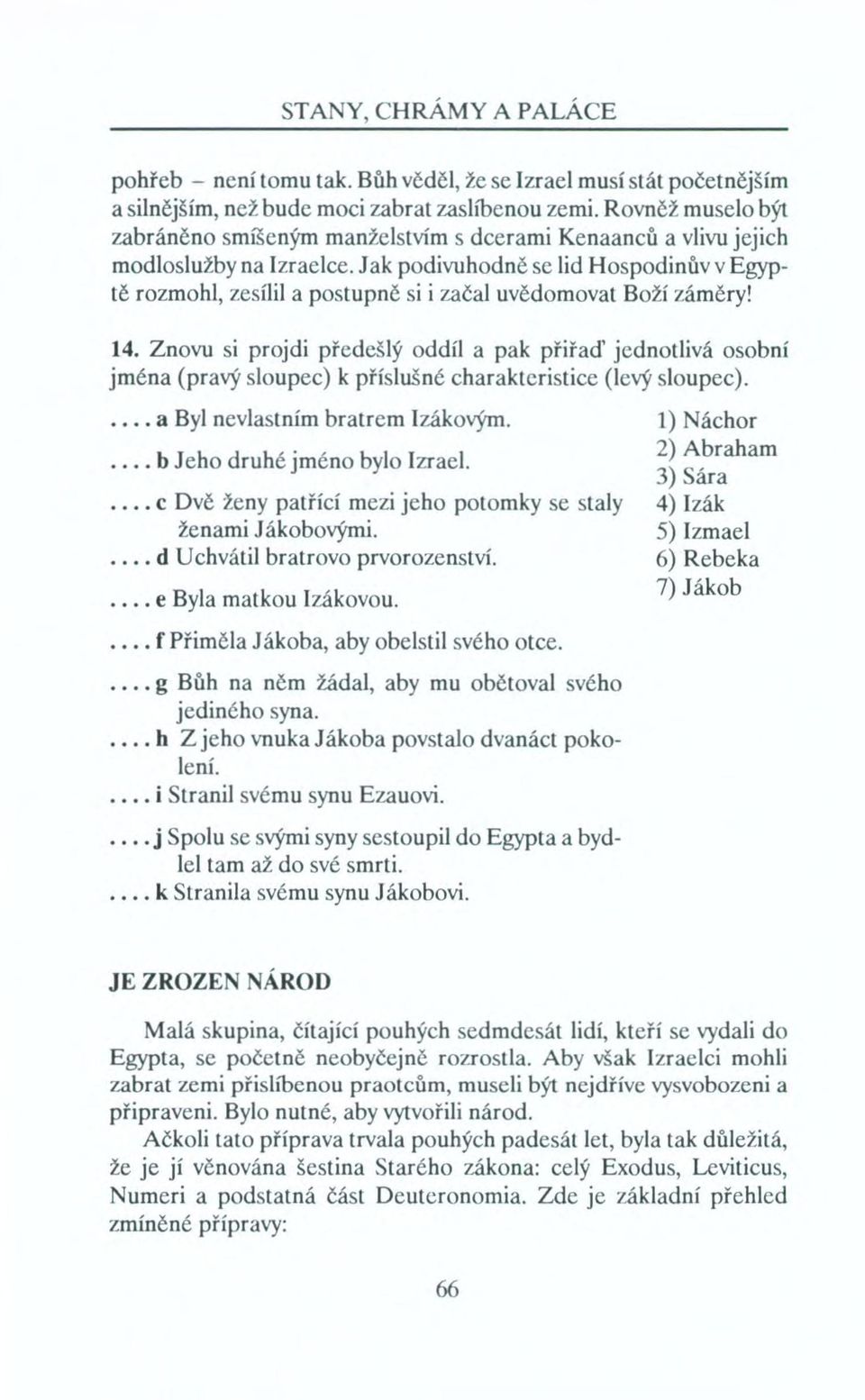 Jak podivuhodně se lid Hospodinův v Egyptě rozmohl, zesílil a postupně si i začal uvědomovat Boží záměry! 14.