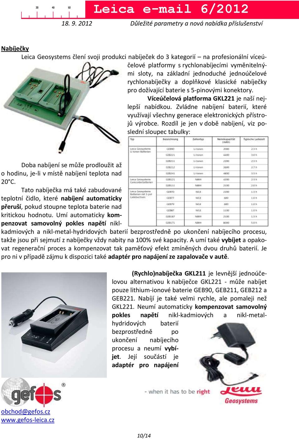 Zvládne nabíjení baterií, které využívají všechny generace elektronických přístrojů výrobce.