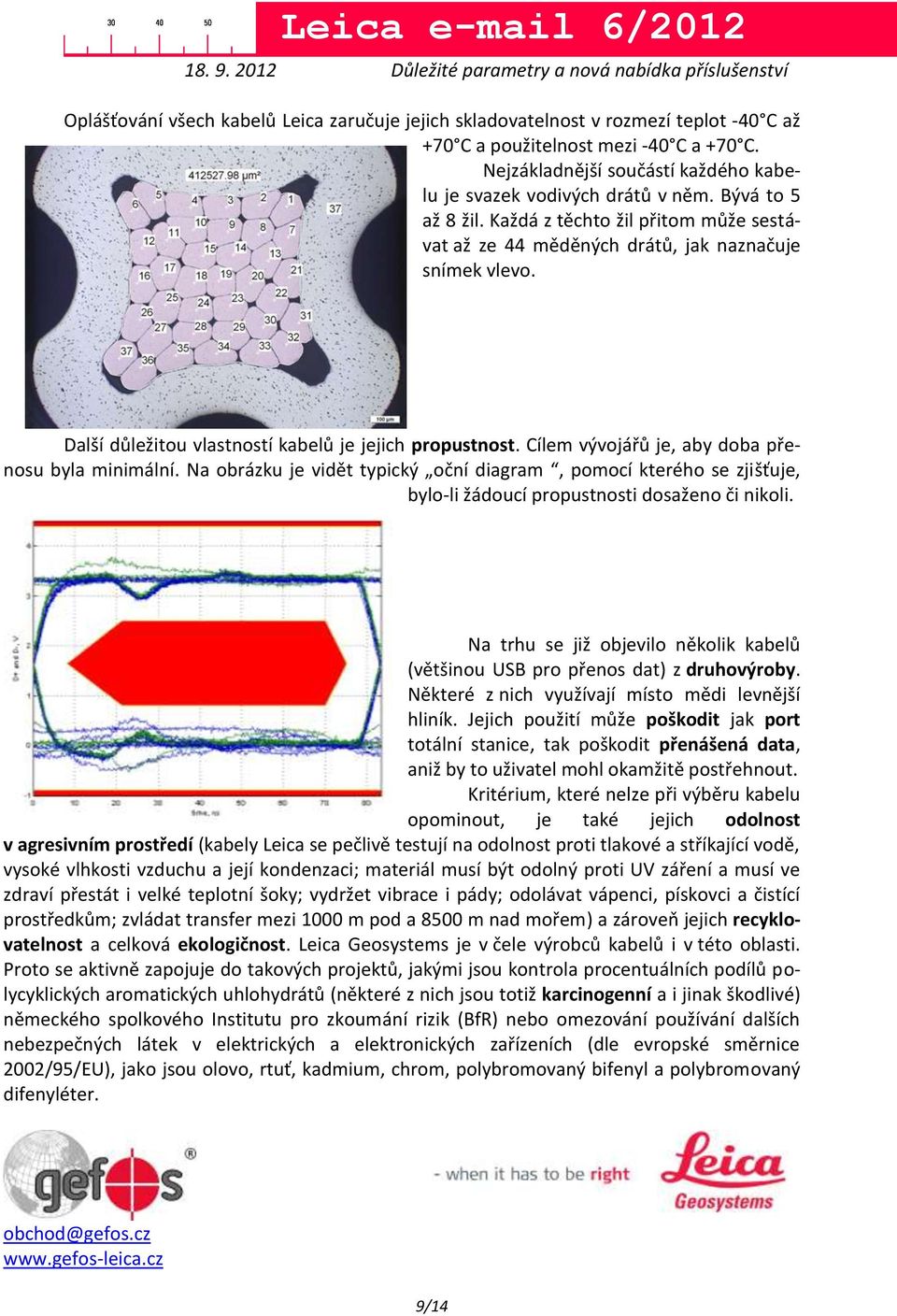 Cílem vývojářů je, aby doba přenosu byla minimální. Na obrázku je vidět typický oční diagram, pomocí kterého se zjišťuje, bylo-li žádoucí propustnosti dosaženo či nikoli.