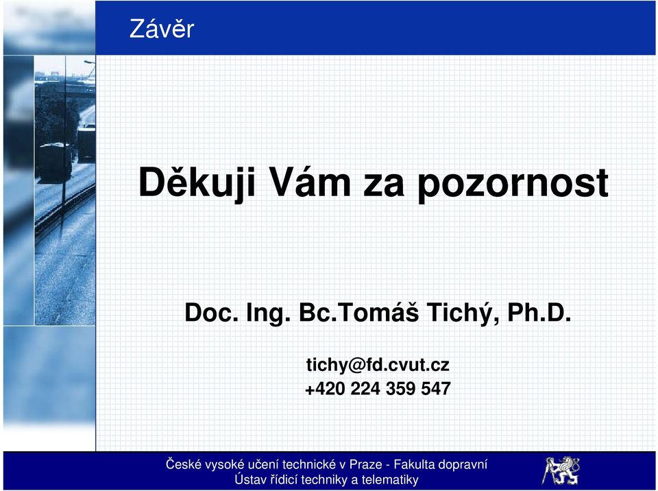 Tomáš Tichý, Ph.D.