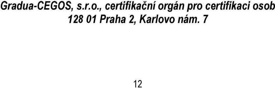 pro certifikaci osob