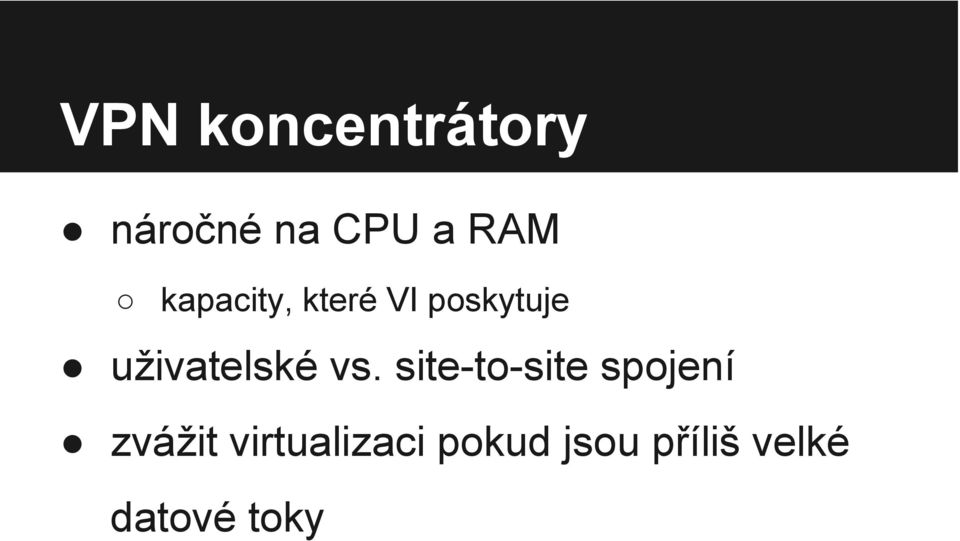 uživatelské vs.