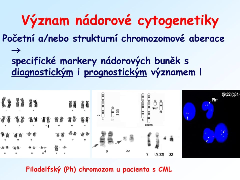 markery nádorových buněk s diagnostickým i