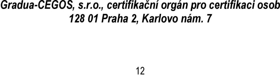pro certifikaci osob