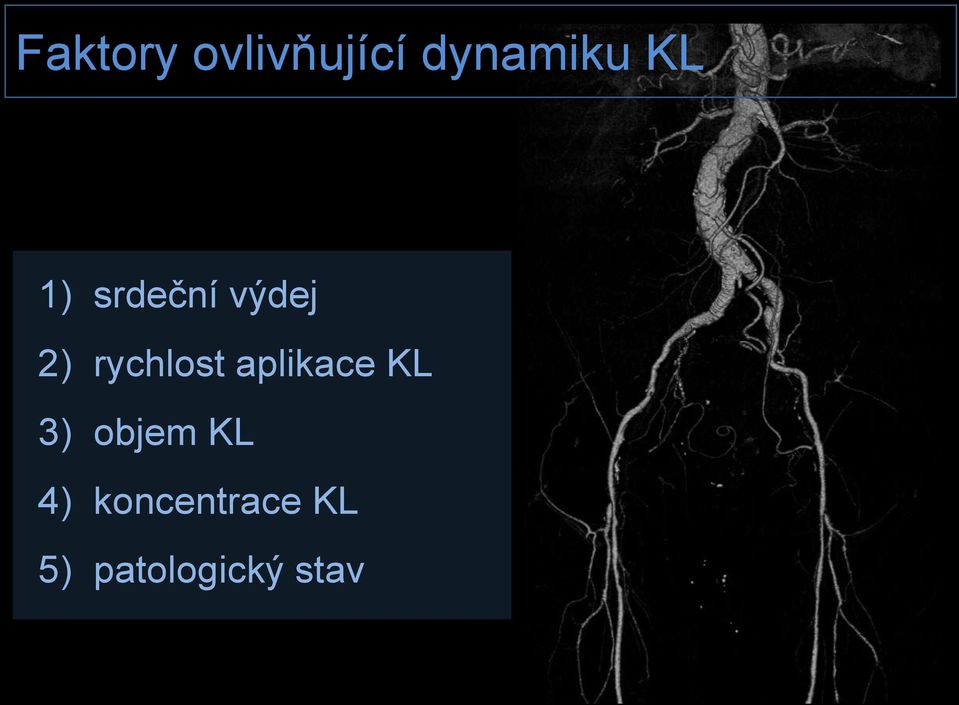 rychlost aplikace KL 3) objem