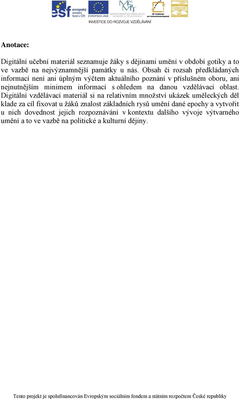 na danou vzdělávací oblast.