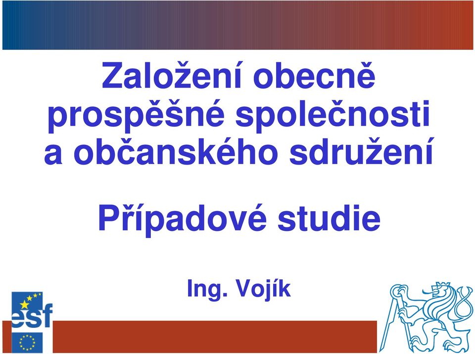 a občanského sdružení