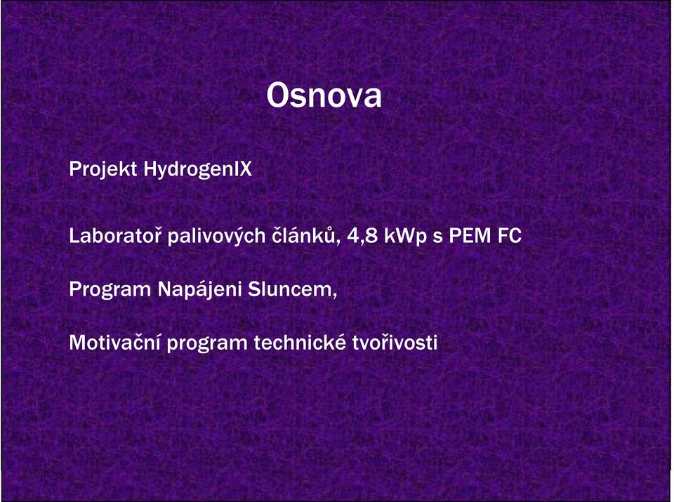 kwp s PEM FC Program Napájeni