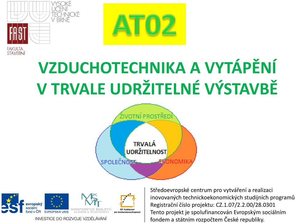 studijních programů Registrační číslo projektu: CZ.1.07/2.2.00/28.