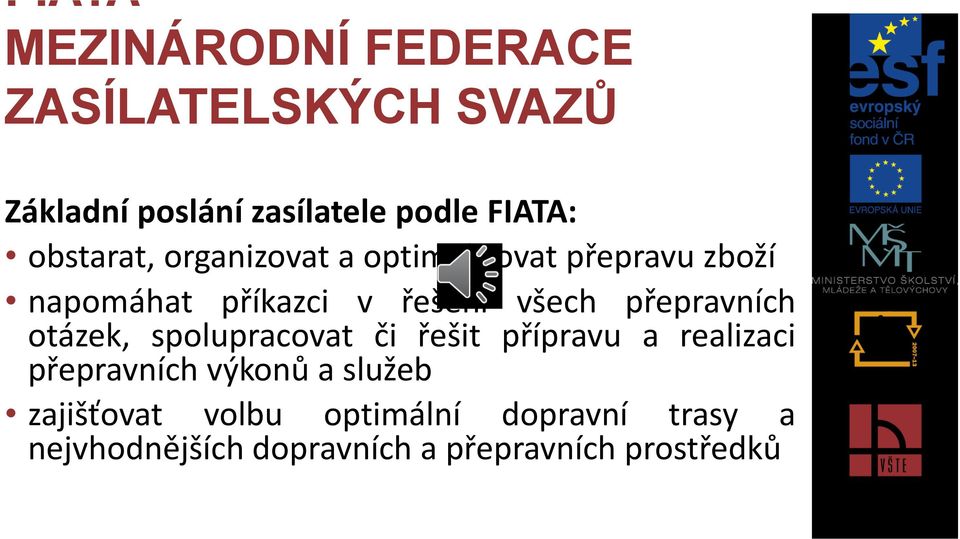 přepravních otázek, spolupracovat či řešit přípravu a realizaci přepravních výkonů a