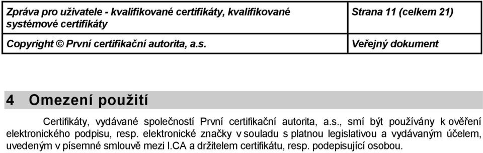 , smí být pužívány k věření elektrnickéh pdpisu, resp.