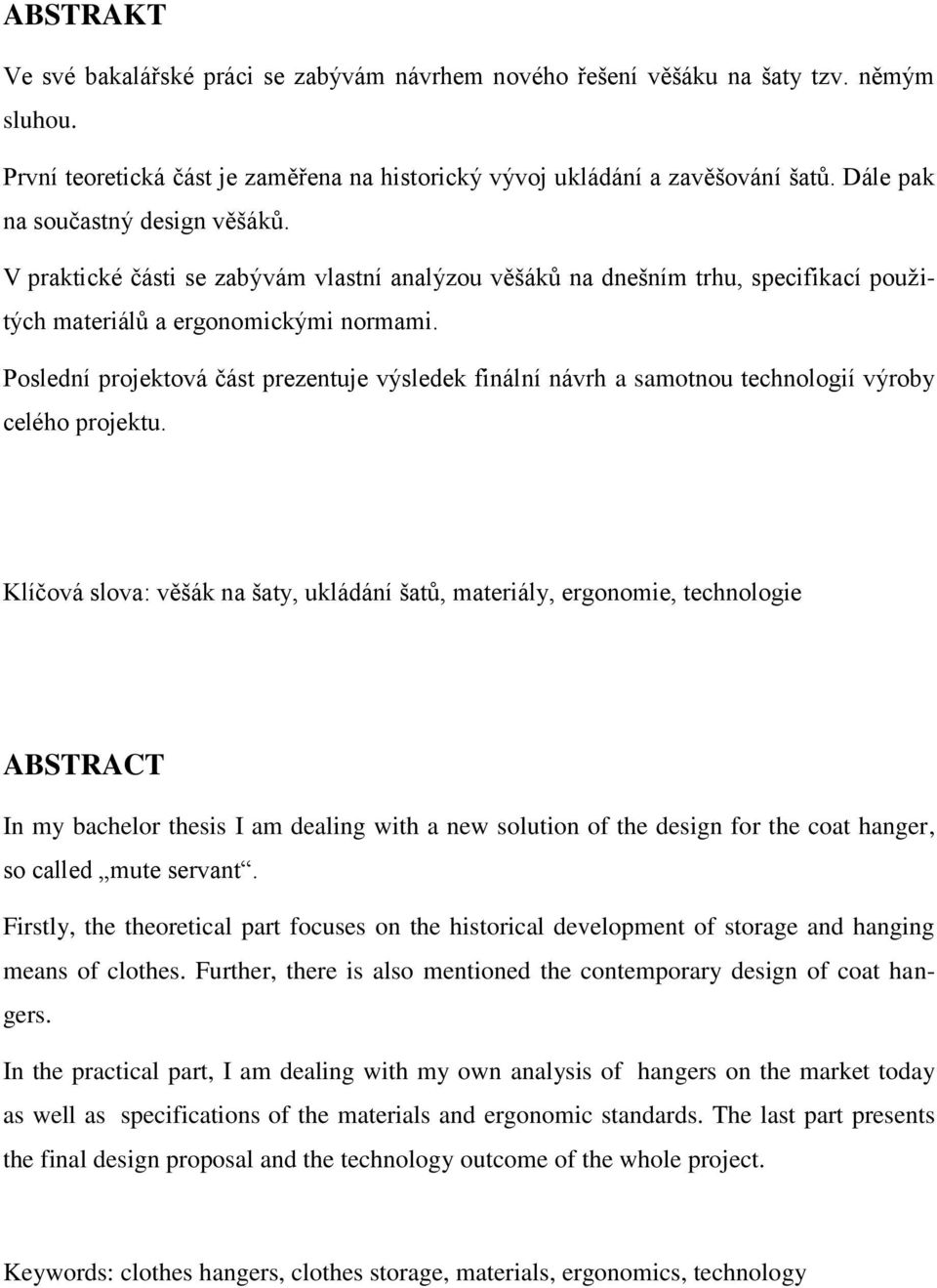 Design závěsného systému na šaty. Lenka Crháková - PDF Free Download
