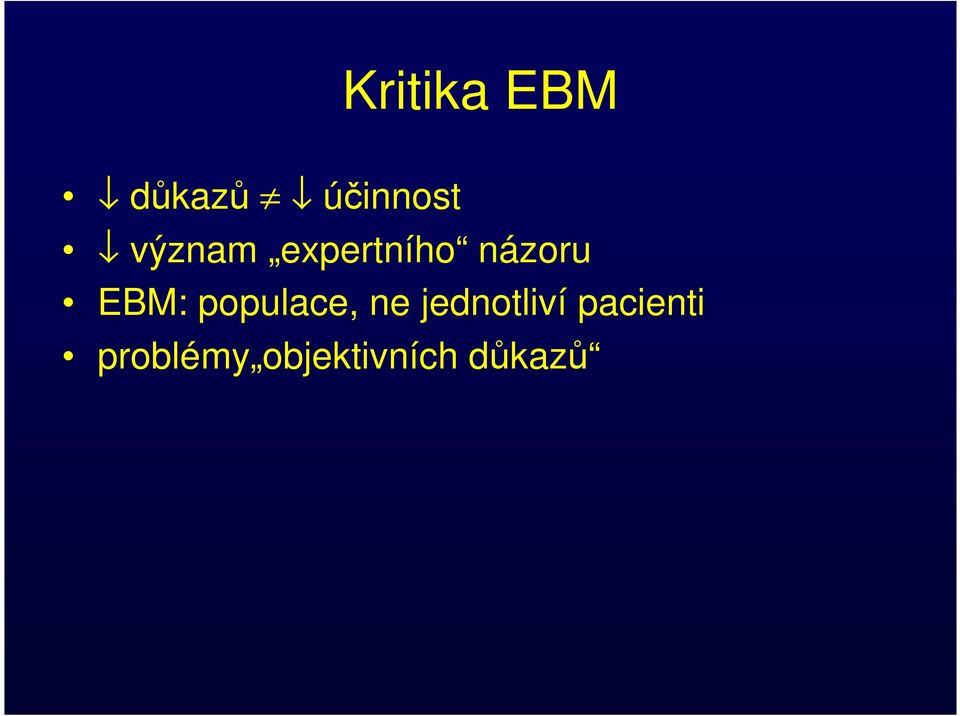 populace, ne jednotliví
