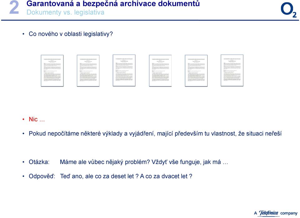 vlastnost, že situaci neřeší Otázka: Máme ale vůbec nějaký problém?