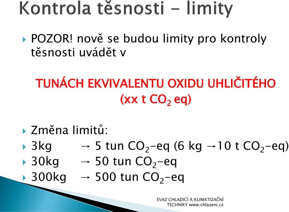 TUNÁCH EKVIVALENTU OXIDU UHLIČITÉHO (xx t CO 2 eq)