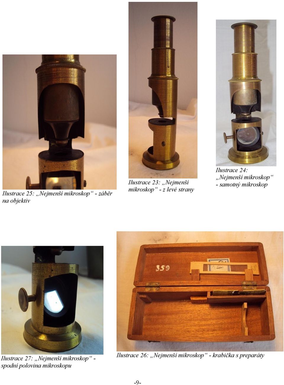 mikroskop - z levé strany Ilustrace 24: Nejmenší mikroskop - samotný