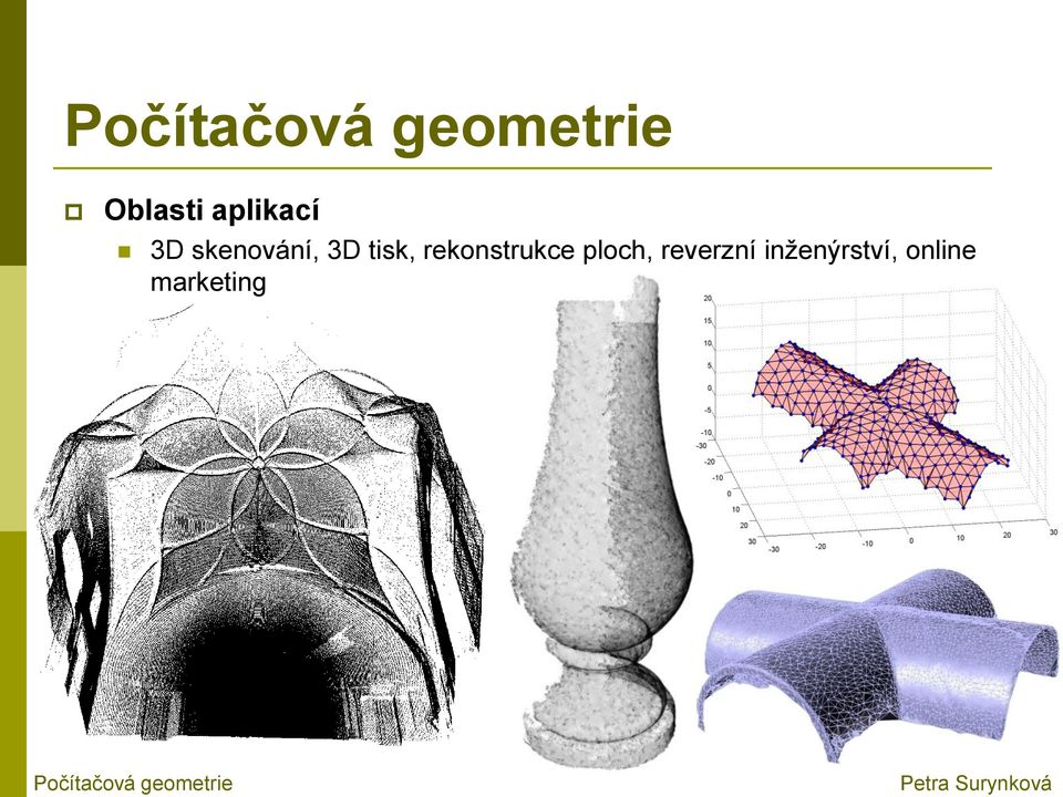 rekonstrukce ploch,