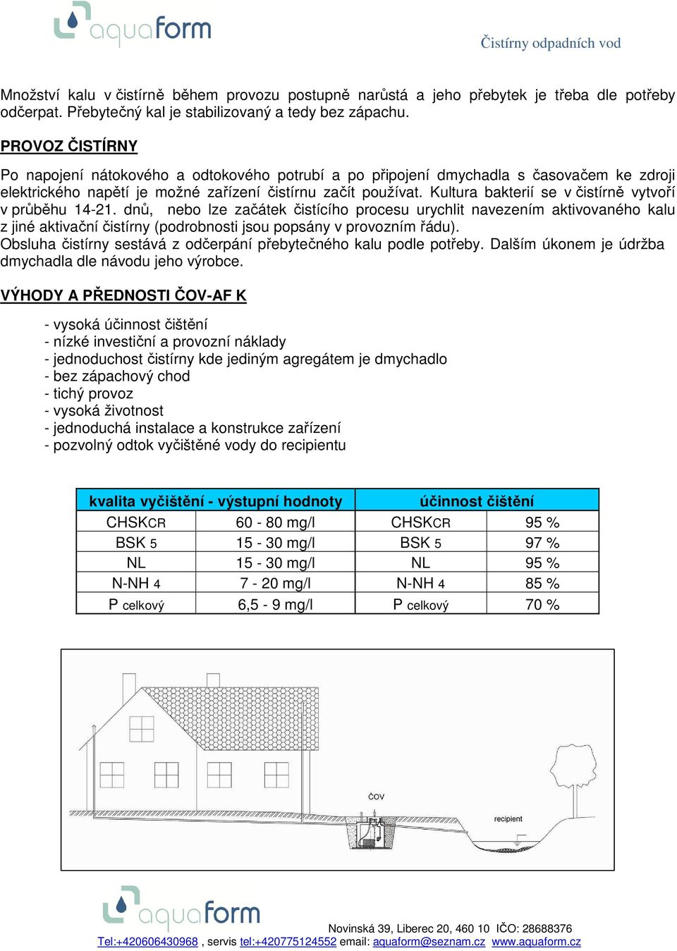 Kultura bakterií se v čistírně vytvoří v průběhu 14-21.