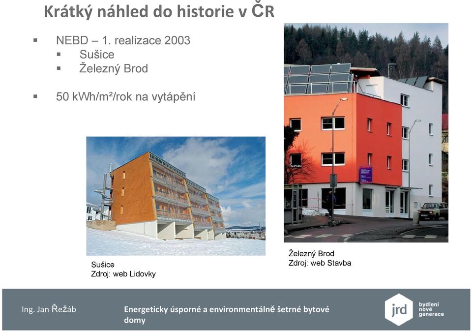 kwh/m²/rok na vytápění Sušice Zdroj: