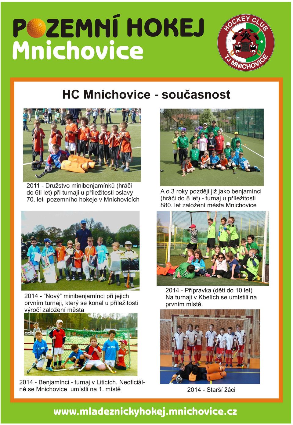 založení mìsta 2014 - Benjamínci - turnaj v Liticích. Neoficiálnì se umístli na 1.