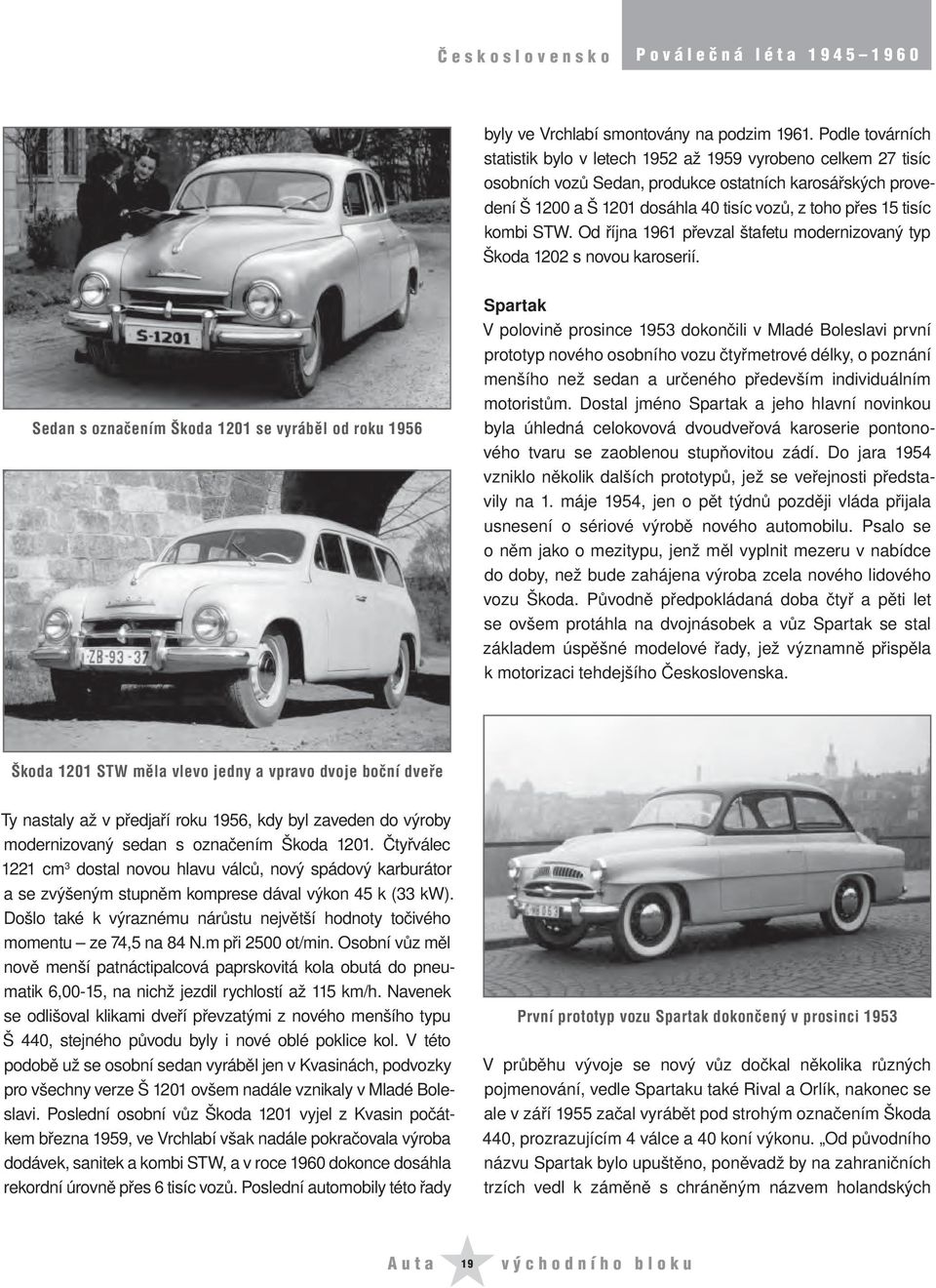 tisíc kombi STW. Od října 1961 převzal štafetu modernizovaný typ Škoda 1202 s novou karoserií.