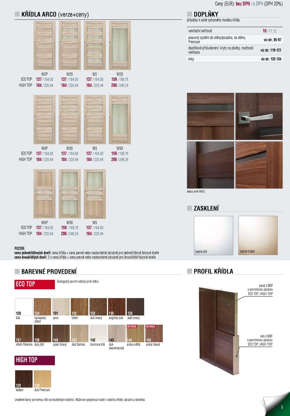 132-134 W2P W2S W2 W2D ECO TOP 137 / 164,00 137 / 164,00 137 / 164,00 159 / 189,76 HIGH TOP 184 / 220,44 184 / 220,44 184 / 220,44 206 / 246,24 W3P W3S W3 W3D ECO TOP 137 / 164,00 137 / 164,00 137 /