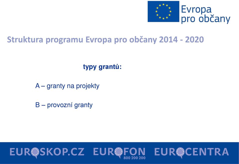 2014-2020 typy grantů: A