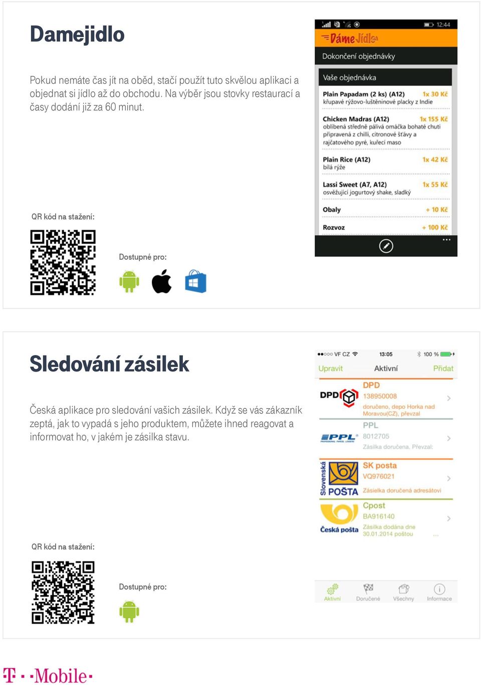 Sledování zásilek Česká aplikace pro sledování vašich zásilek.