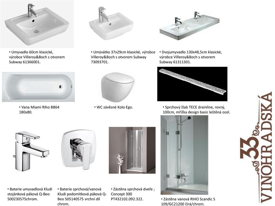Sprchový žlab TECE drainline, rovný, 100cm, mřížka design basic leštěná ocel. Baterie umyvadlová Kludi stojánková páková Q-Beo 500230575chrom.