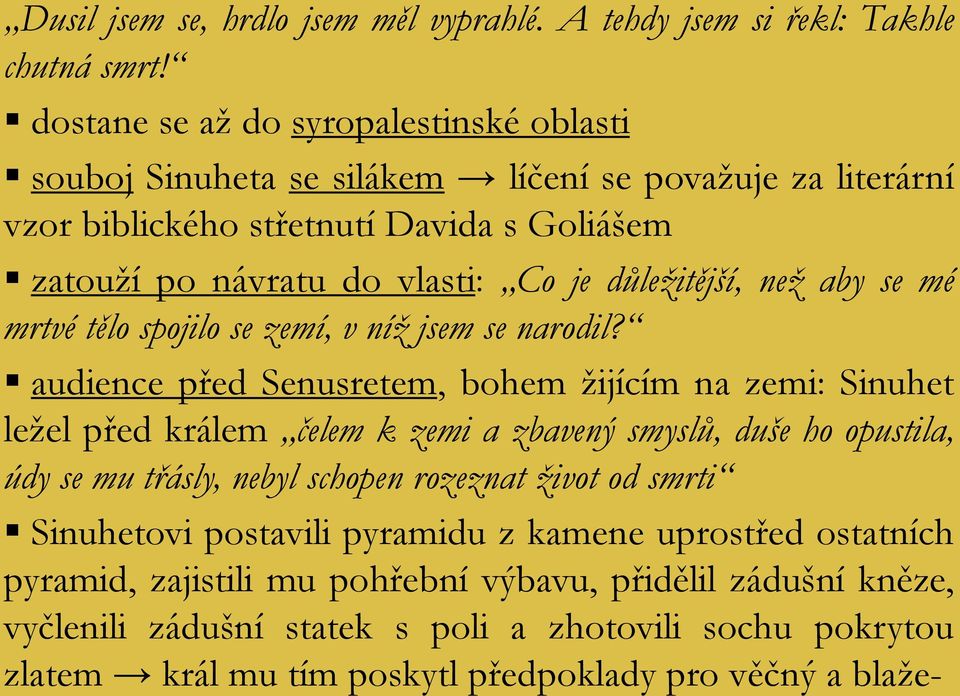 důležitější, než aby se mé mrtvé tělo spojilo se zemí, v níž jsem se narodil?