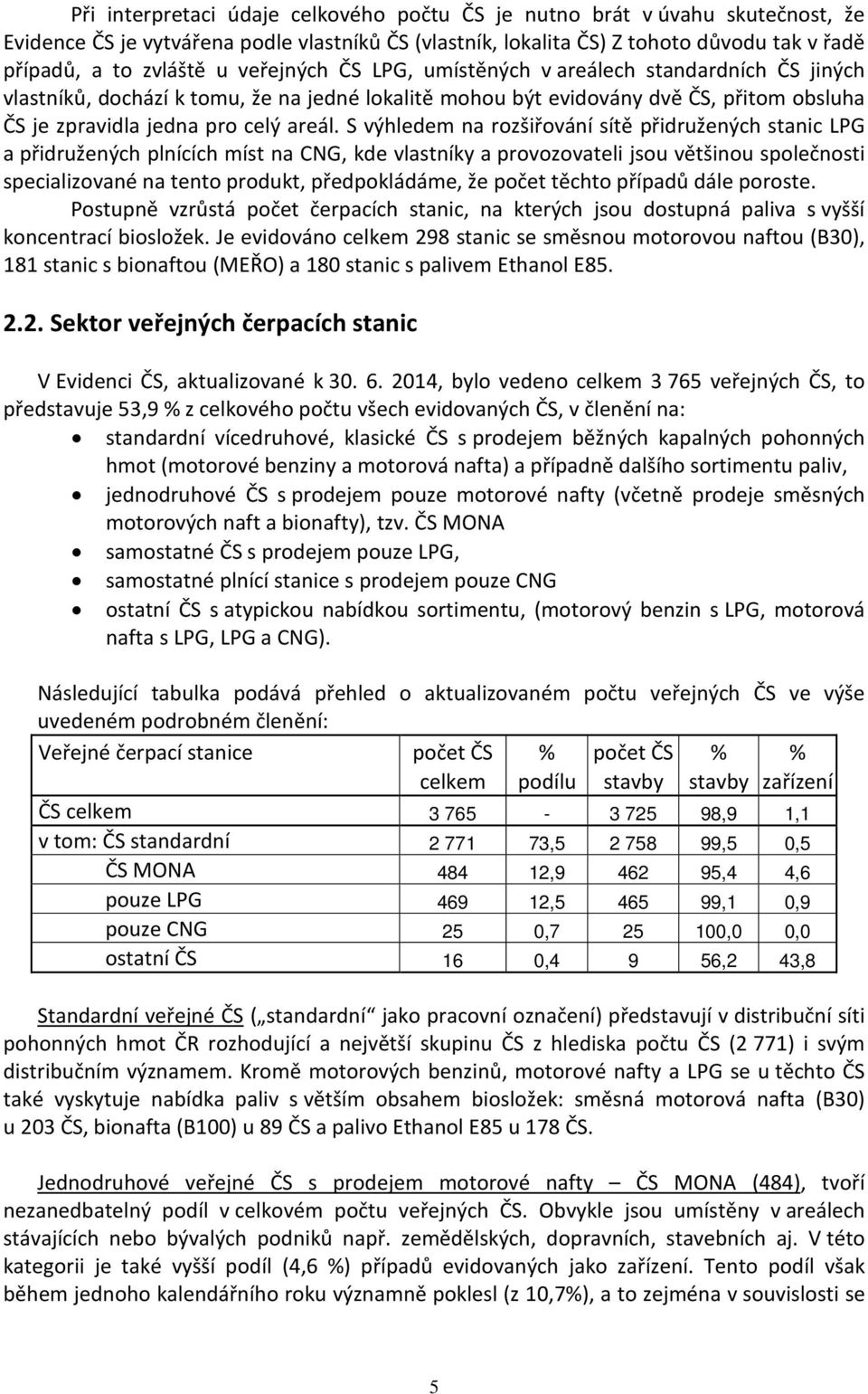 S výhledem na rozšiřování sítě přidružených stanic LPG a přidružených plnících míst na CNG, kde vlastníky a provozovateli jsou většinou společnosti specializované na tento produkt, předpokládáme, že