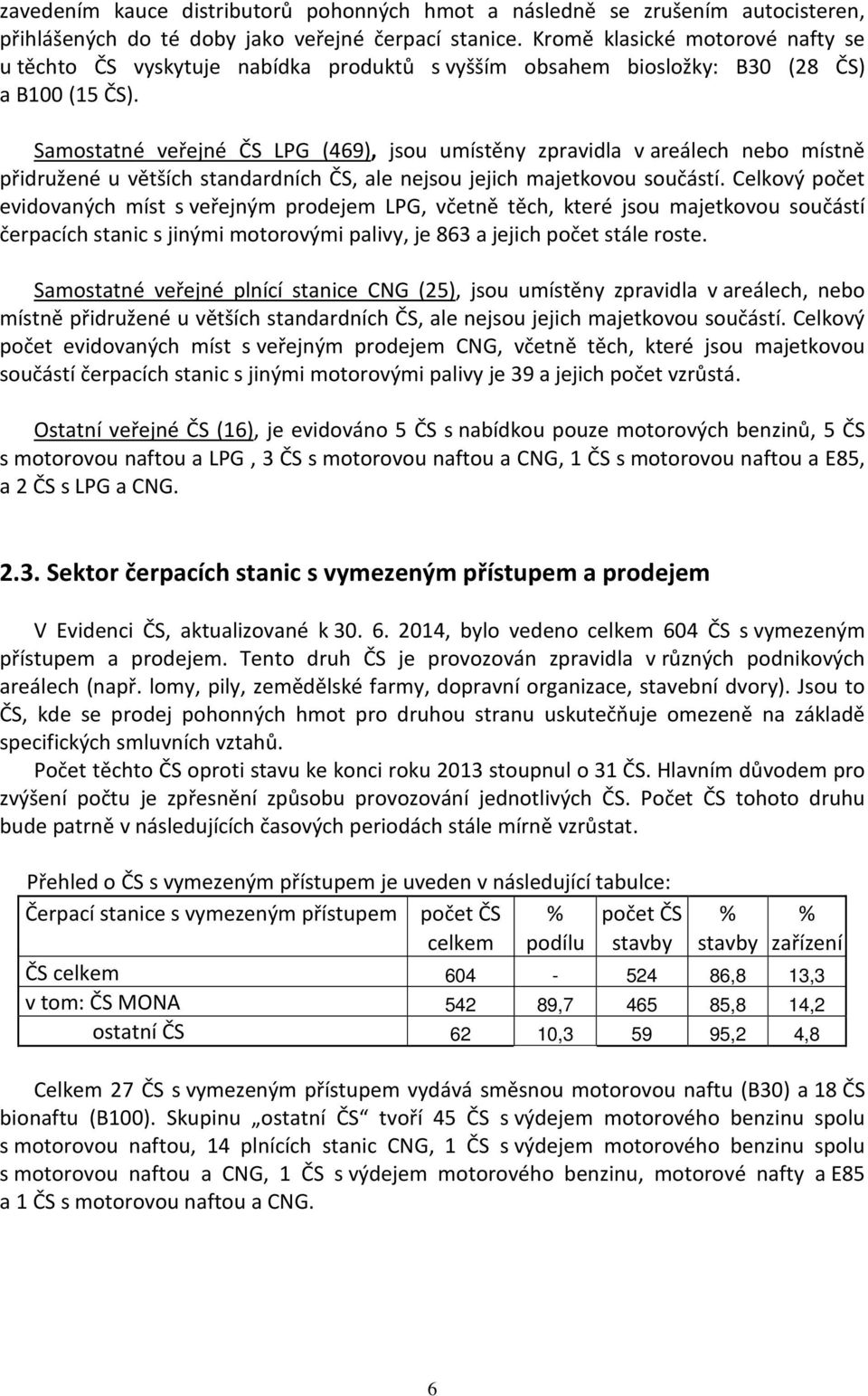 Samostatné veřejné ČS LPG (469), jsou umístěny zpravidla v areálech nebo místně přidružené u větších standardních ČS, ale nejsou jejich majetkovou součástí.