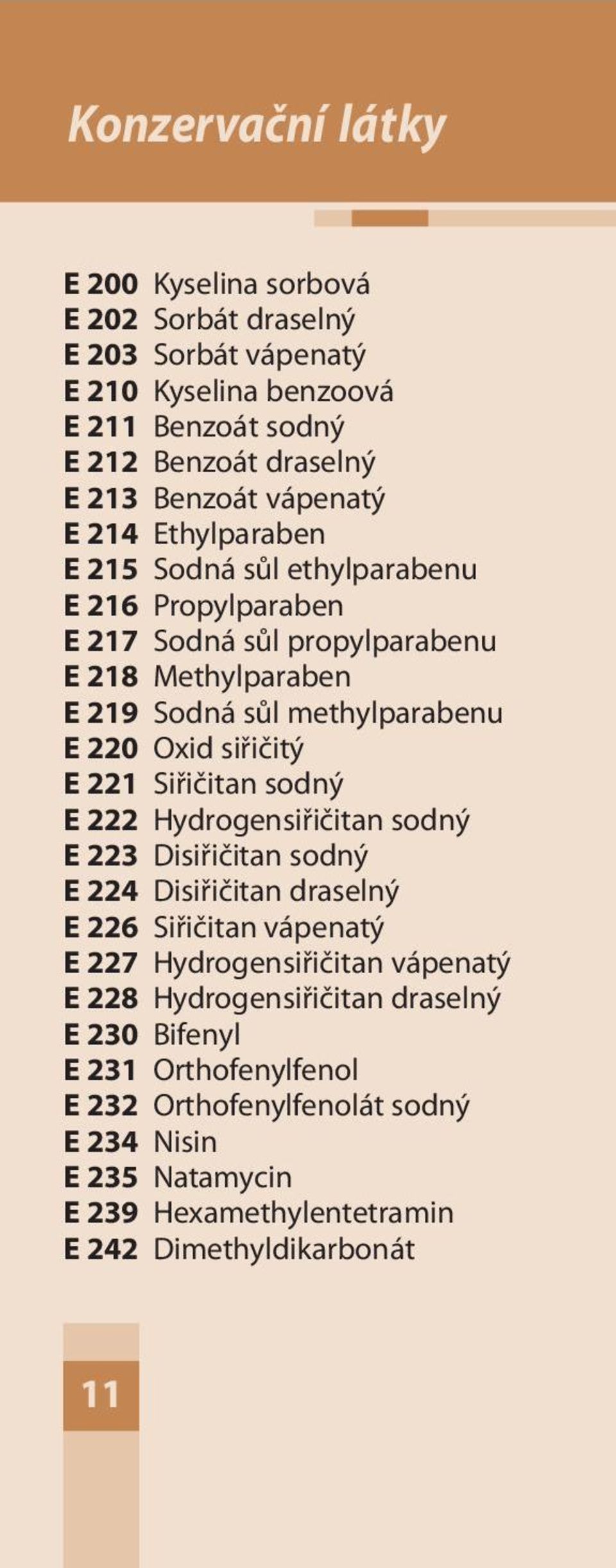 siřičitý E 221 Siřičitan sodný E 222 Hydrogensiřičitan sodný E 223 Disiřičitan sodný E 224 Disiřičitan draselný E 226 Siřičitan vápenatý E 227 Hydrogensiřičitan vápenatý E