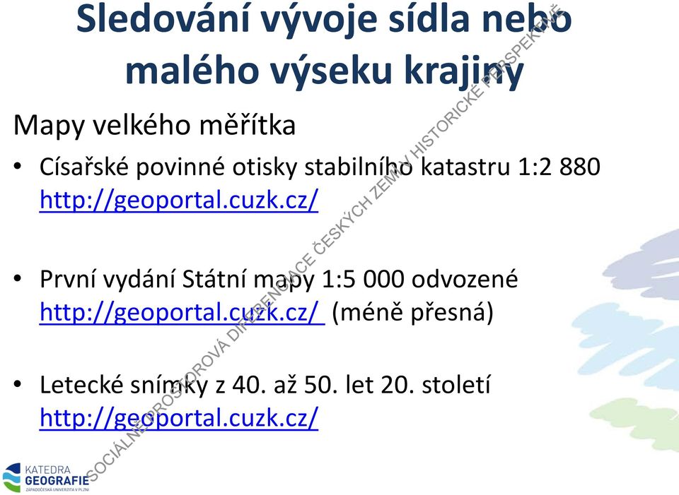 cz/ První vydání Státní mapy 1:5 000 odvozené http://geoportal.cuzk.